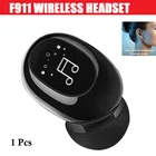 Беспроводная мини-гарнитура F911, Спортивная, монофоническая, Bluetooth-совместимая, наушники 5,0 с микрофоном, водонепроницаемое стерео 9D