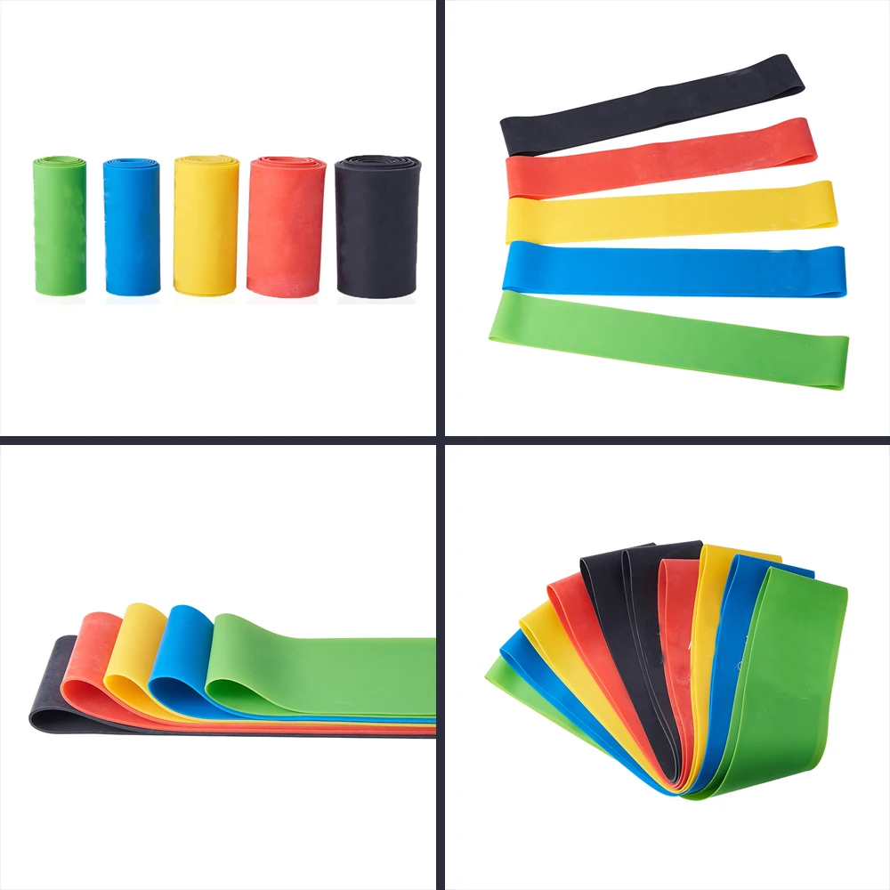 5 шт./компл. комплект эластичных лент толстые гибкие эластичные ленты для йоги ног