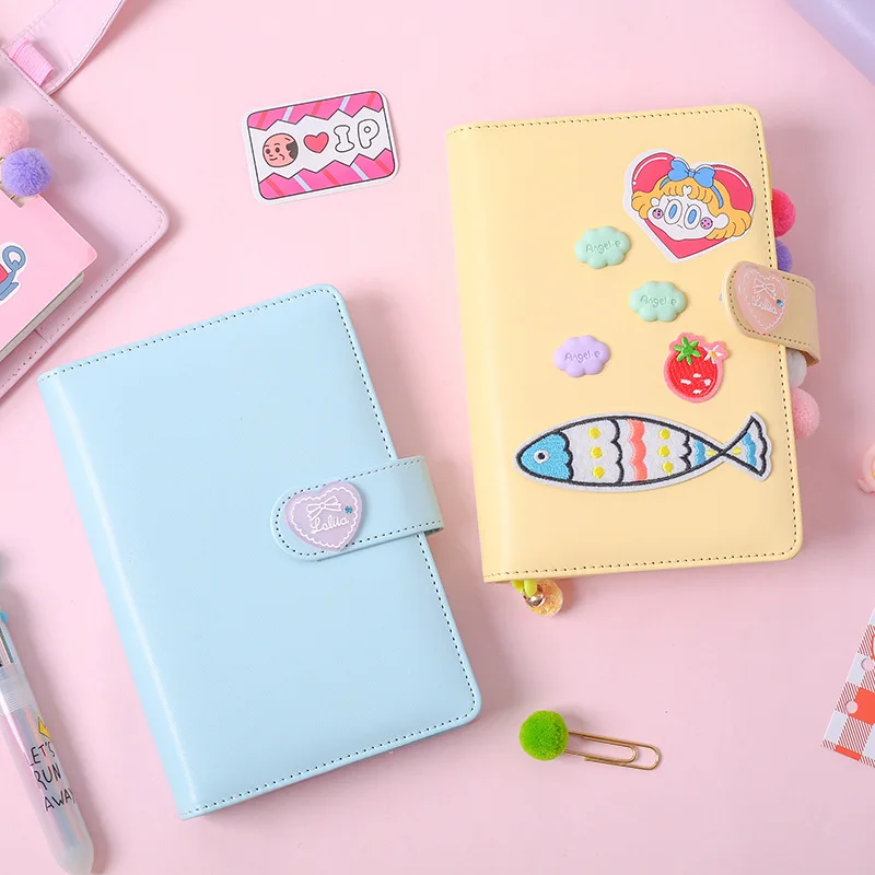 Корейский Блокнот Binder Bullet Journal Set A6 спиральный органайзер для планирования мероприятий сетка записная книжка DIY девушка план путешествия 6 кольцо руководство