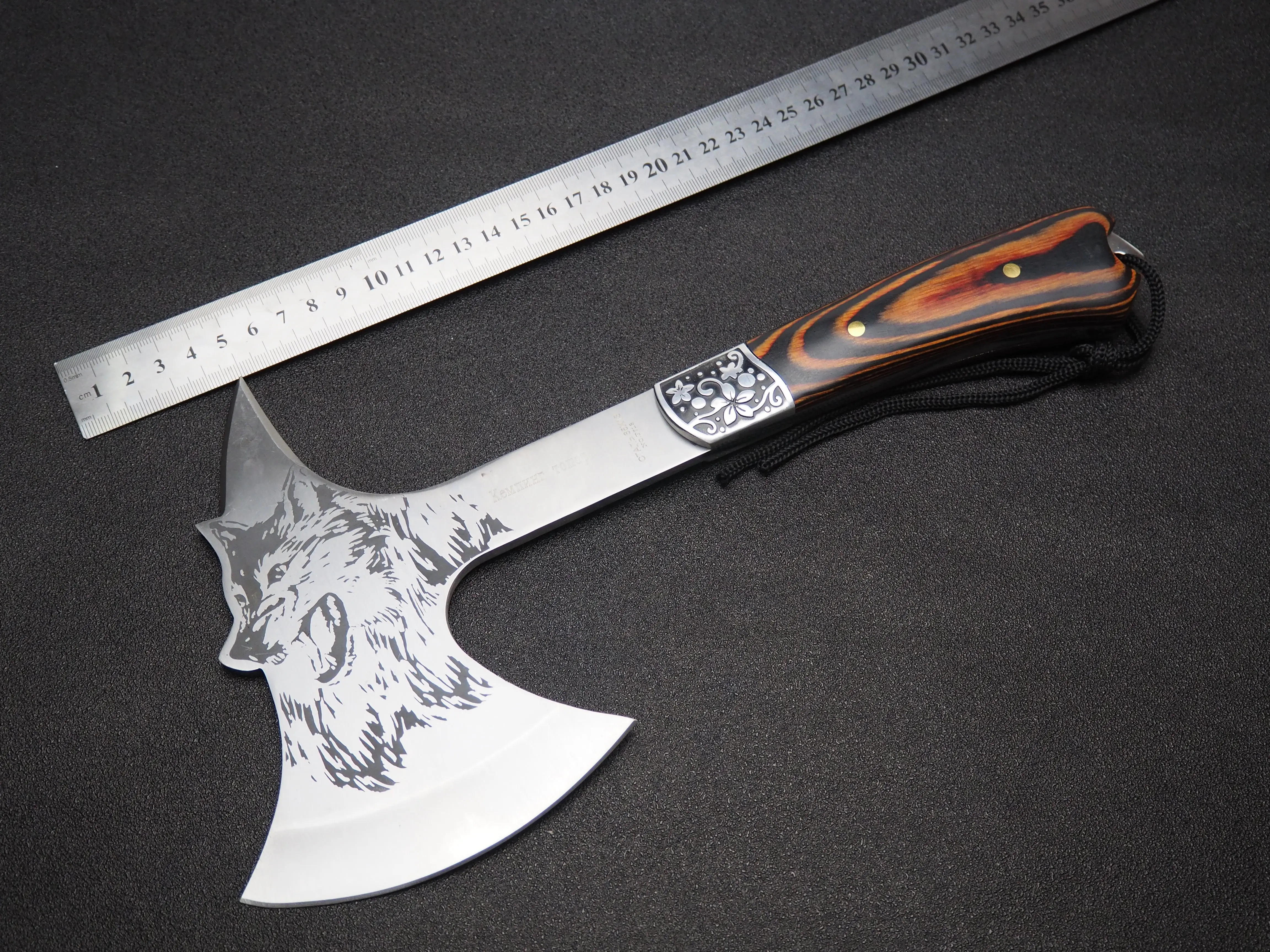 Топор Woft с деревянной ручкой многофункциональный топорик Tomahawk для кемпинга на