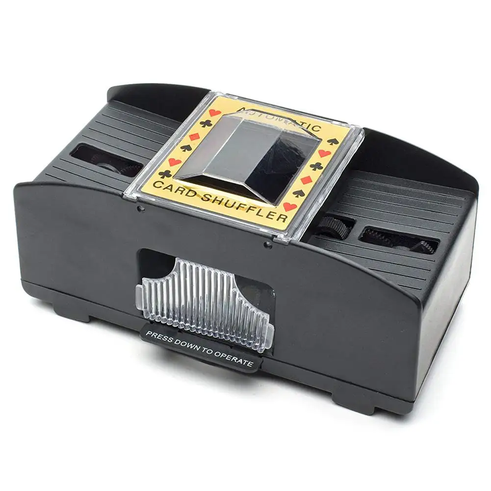 Card Shuffler Board Game Poker Playing Cards Wooden Electric Automatic For Deck Games Happy Party | Спорт и развлечения