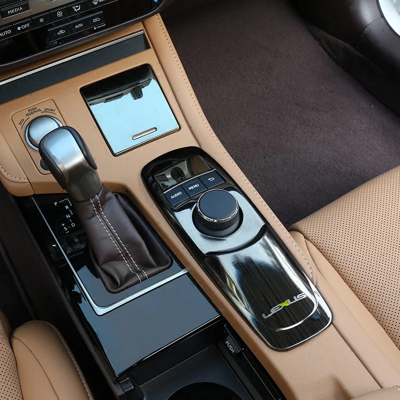 

Lsrtw2017 Wood Grain Car Interior Central Control Mouse Panel Trims for Lexus ES200 250 300h Interior Accessories 2012-2017