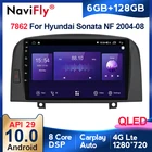 NaviFly 8-ядерный Android 10 6 + 128G 1280*720QLED автомобильный радиоприемник, мультимедийный плеер для Hyundai SONATA NF 2004-2008 4glte carplay DSP