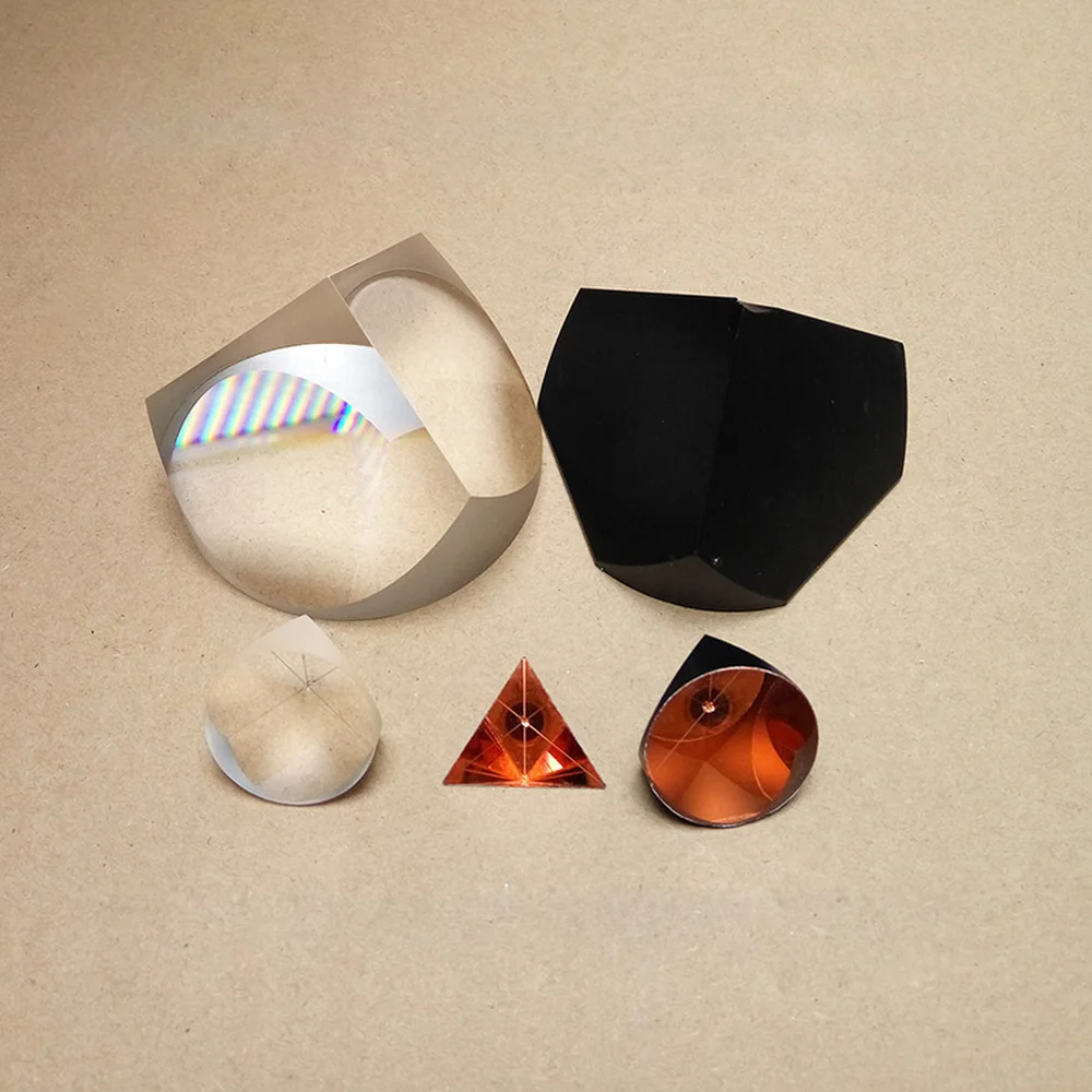 Optical Prism K9 Glass 5.5mm Diameter Transparent Pyramid Range Finder Component Equipment Teaching Experiment Tool Customized |