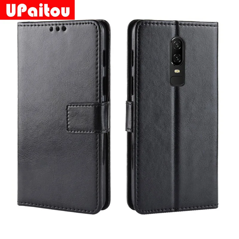 Роскошный кожаный чехол-кошелек UPaitou для телефона Oneplus 6 чехол с откидной крышкой