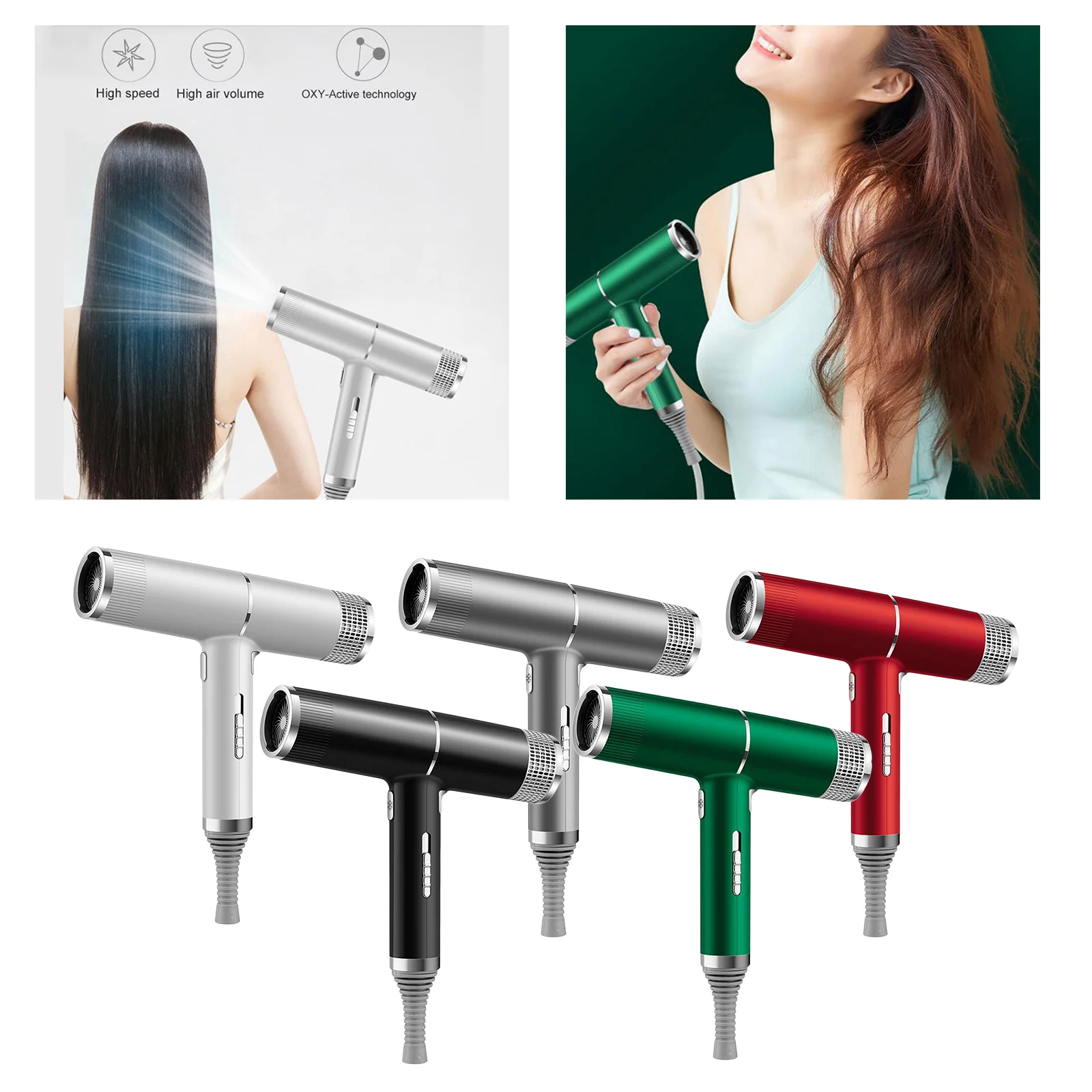 

Professional Ionic Hair Dryer Hair Blower with Concentrator Diffuser Ion Hair Dryer High Speed Professional Blow Dryer