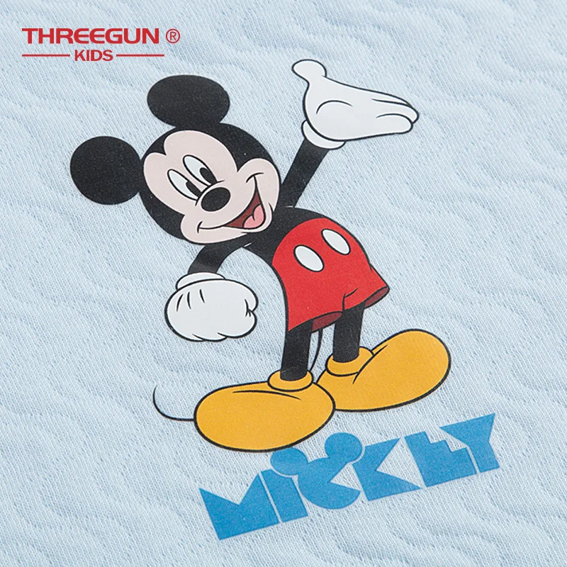 THREEGUN KIDS X DISNEY Mickey Mouse/хлопковые зимние пижамы для мальчиков Теплый комплект Зимняя