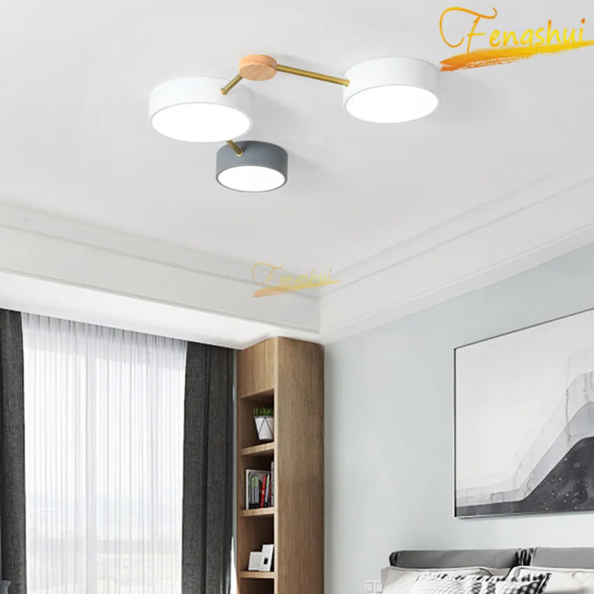 Lámpara de techo LED acrílica minimalista, iluminación de arte nórdico para decoración de restaurante, luces de techo para sala de estar y dormitorio