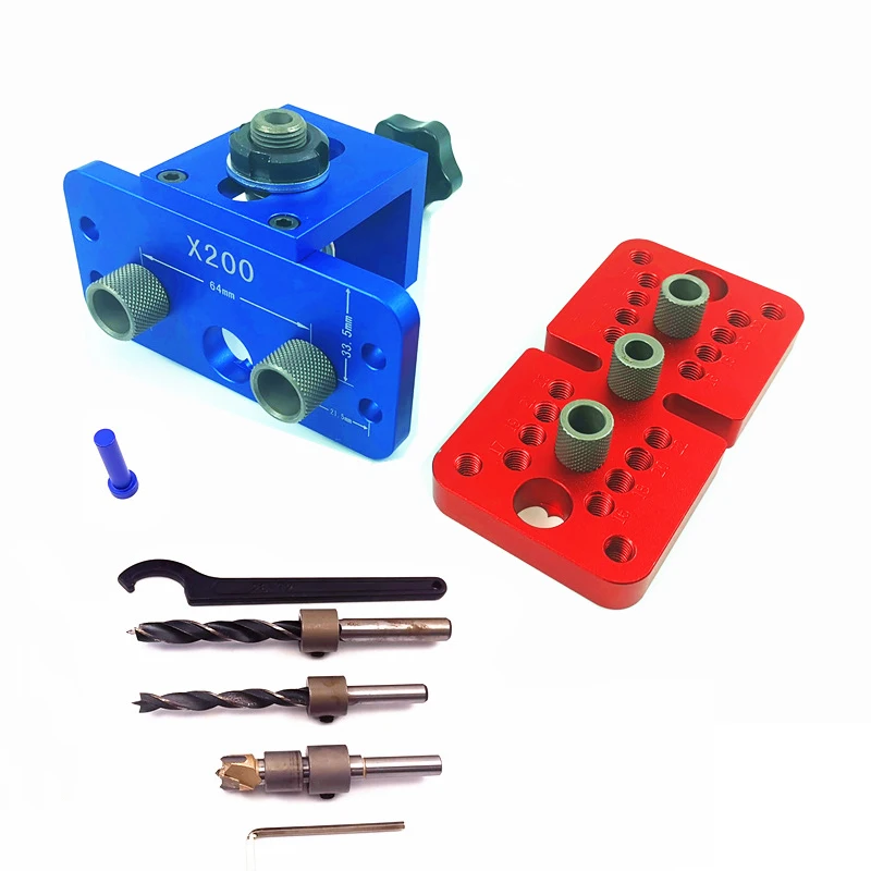 

Woodworking 3 in 1punch locator Self Centering Dowelling Jig Dowel Drilling Tools For Wood Working Joinery tenon Hole opener