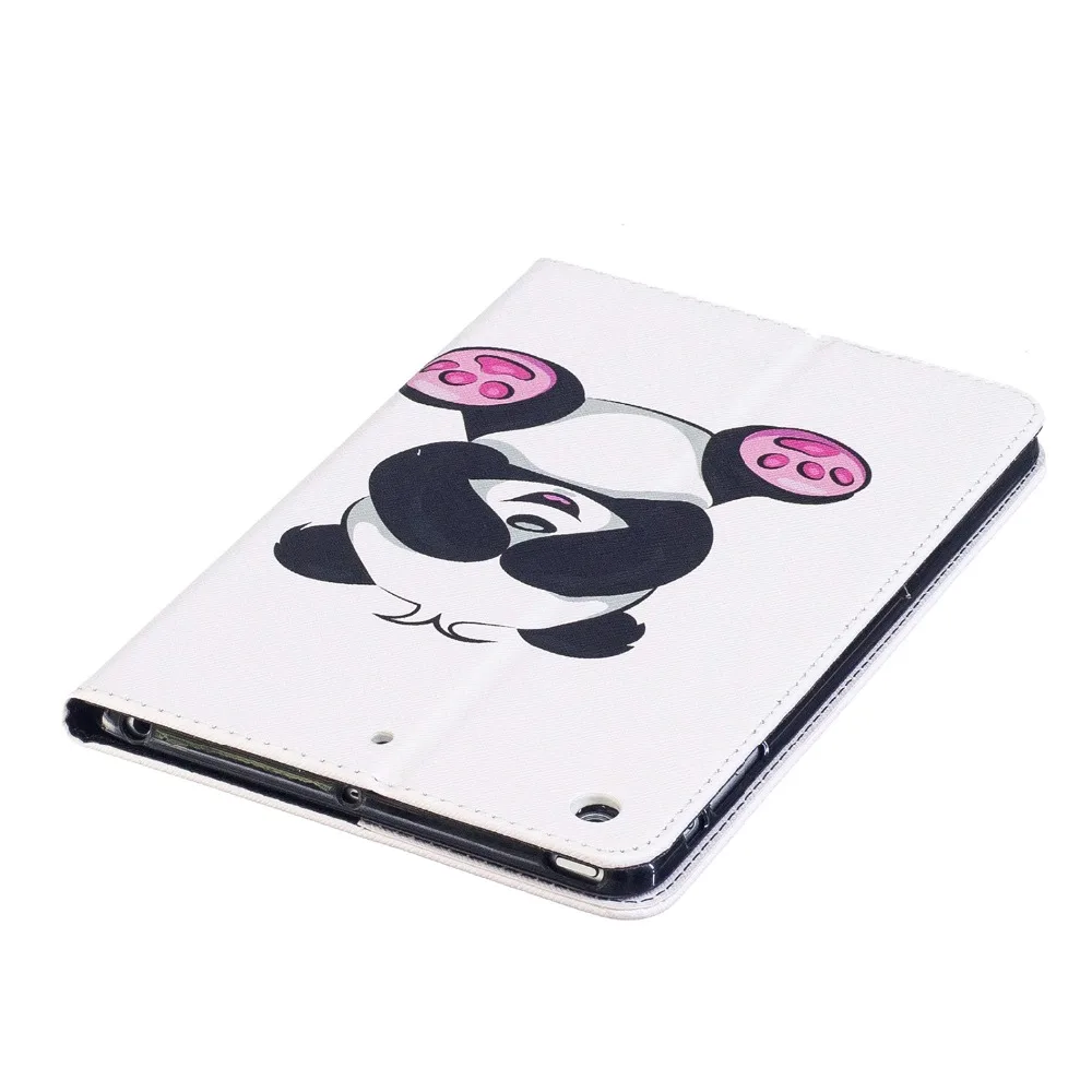 Новый модный кожаный чехол с милым принтом панды и совы для Apple ipad mini 1 2 3 мягкий