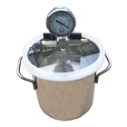 Диа. Вакуумная пенообразовательная емкость бочка 25 см из нержавеющей стали, вакуумная камера, кристаллический клей для AB клея, эпоксидная смола, силикагель, 10 л