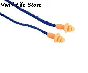 10 шт./лот 3 м защита от шума 25 дБ Мягкие Силиконовые Проводные многоразовые