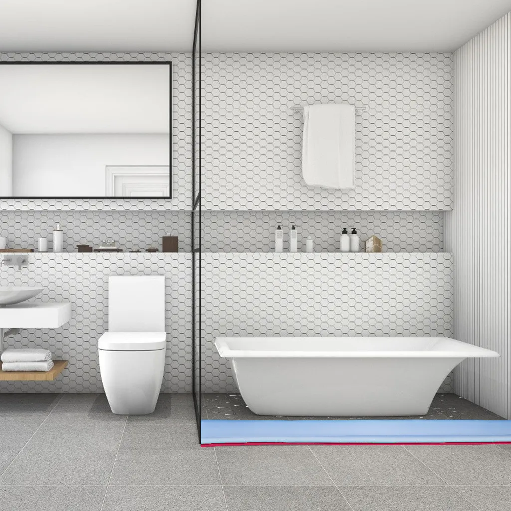 Ванная комната водостопор заливающий душ барьер резиновая дамба Кремниевая вода