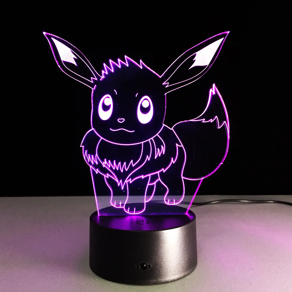 Оригинальные игрушки Takara Tomy Pokemon Иви и Пикачу Lights 7 цветов Eevee Pokeball Детские экшн