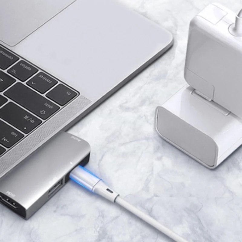 4 в 1 USB C концентратор type к Hdmi + аудио PD 30 Гц 3 5 мм Тип зарядный адаптер для Macbook iPad Pro
