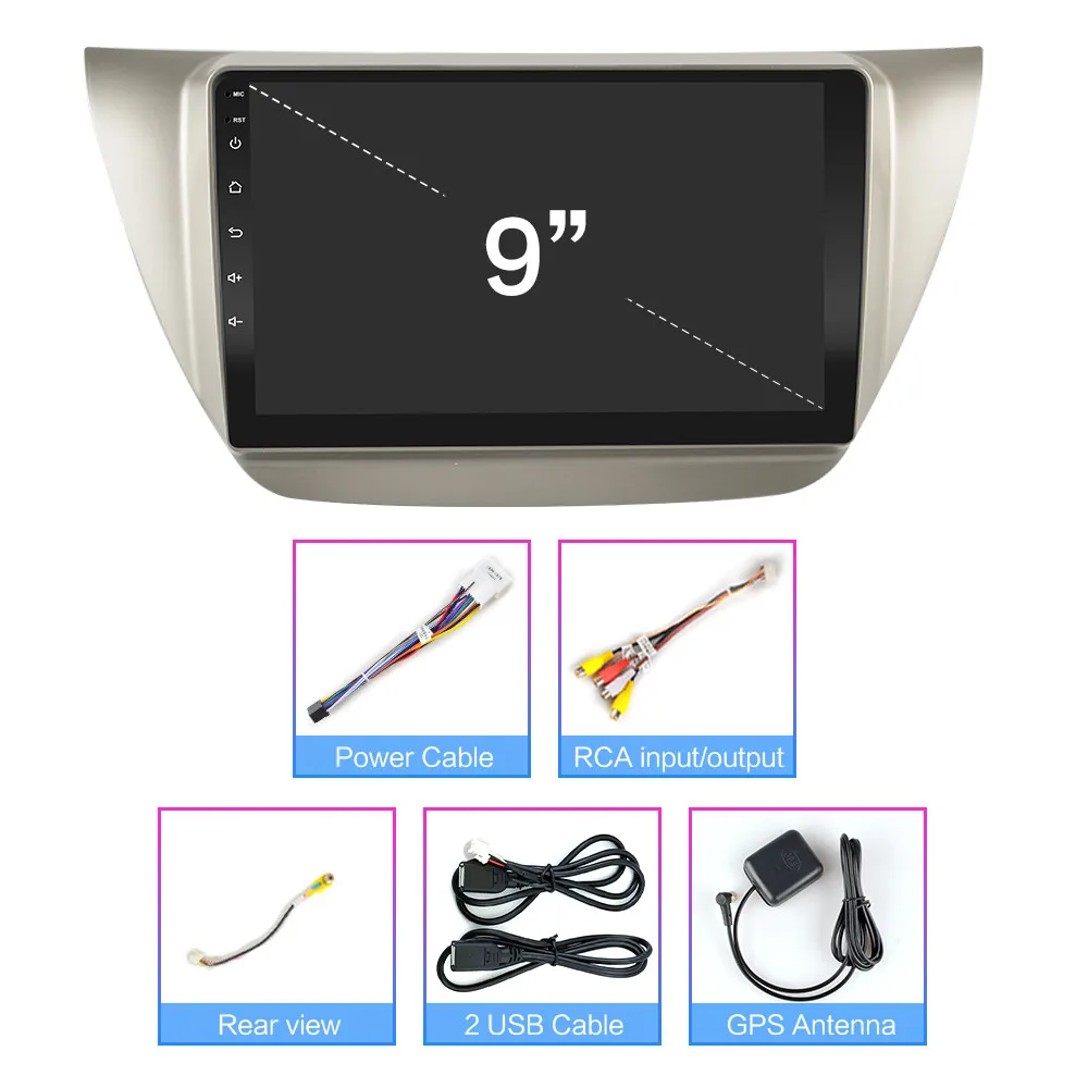 2 Гб ОЗУ Android 9 0 Автомобильный мультимедийный видеоплеер для MITSUBISHI LANCER IX 2006 2007 2008