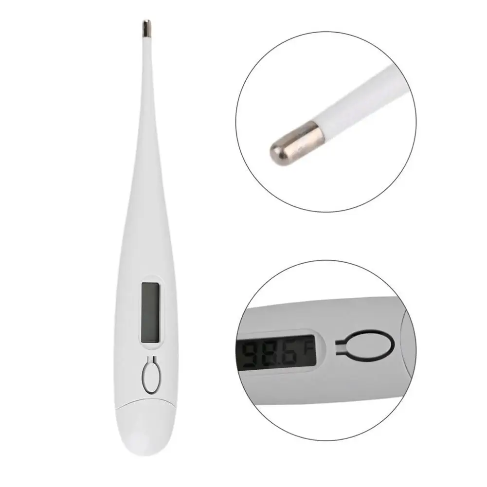 Digital Thermometer LCD Adult Children Baby Electronic With Display Oral Anal Armpit Measuring Fever |