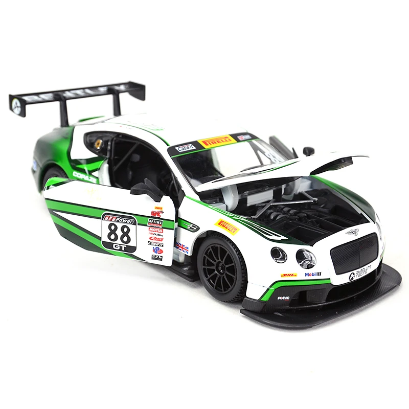 Bburago 1:24 Bentley Континентальный GT3#88 спортивный автомобиль статическая литая модель сплава Модель автомобиля