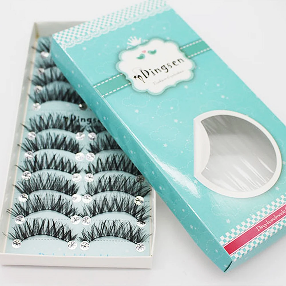 Ручная работа 3D норковые ресницы 10 пар Толстые Накладные длительное Наращивание