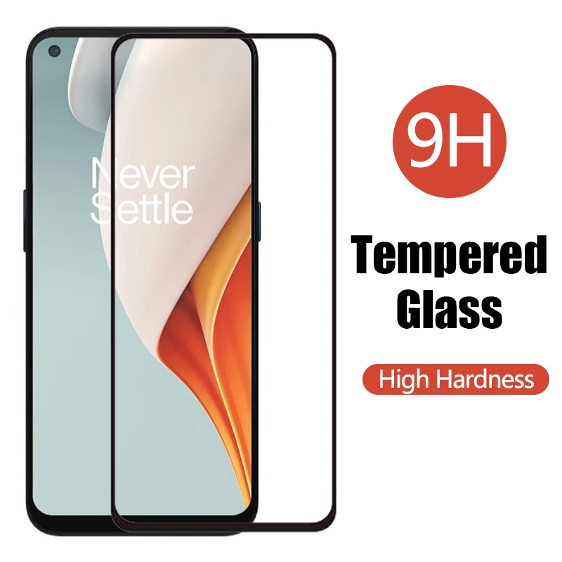 

9H Full Tempered Glas For OnePlus Nord 2 5G N200 Nord CE 100 10 Glass Screen Protected Cover on Nord Nord10 N100 N200 Onepls HD
