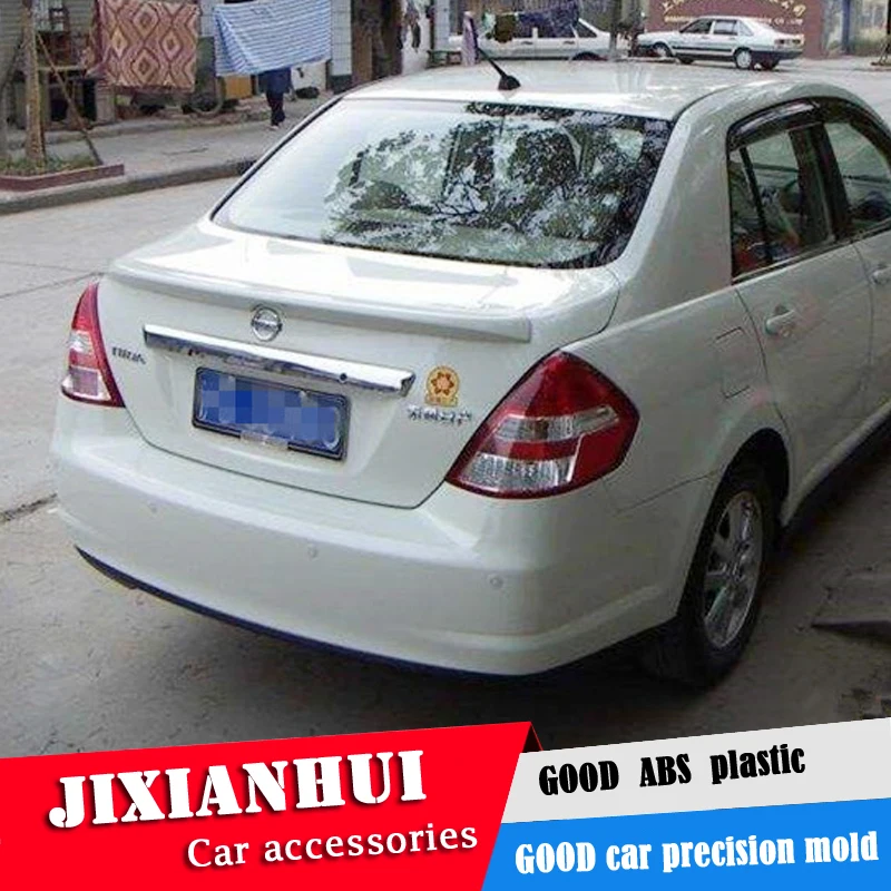 Спойлер для Versa 2006 2010 Nissan Tiida Sedan спойлер DFYK из АБС пластика цвет заднего крыла