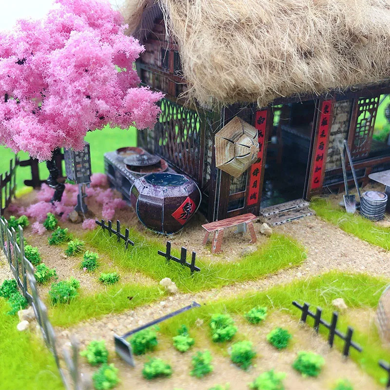 

MMZ MODEL 3D metal puzzle Pastoral Life house model kits DIY Laser Assemble jigsaw model kits puzzles for children