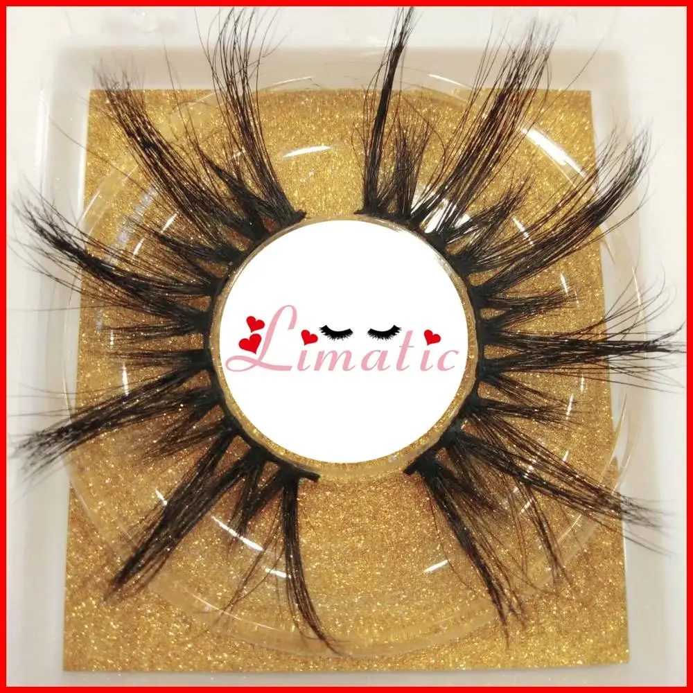 Лиматические 27 мм норковые накладные ресницы квадратная коробка для ресниц +