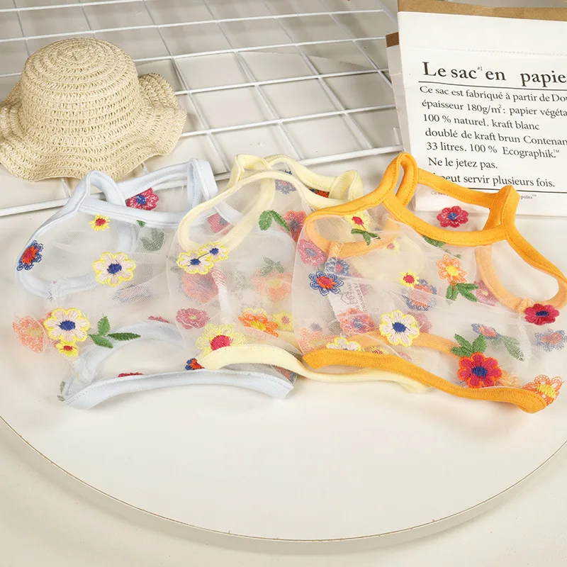 _ Одежда для кошек корейский короткий жилет и собак Тедди шнауцер одежда щенков