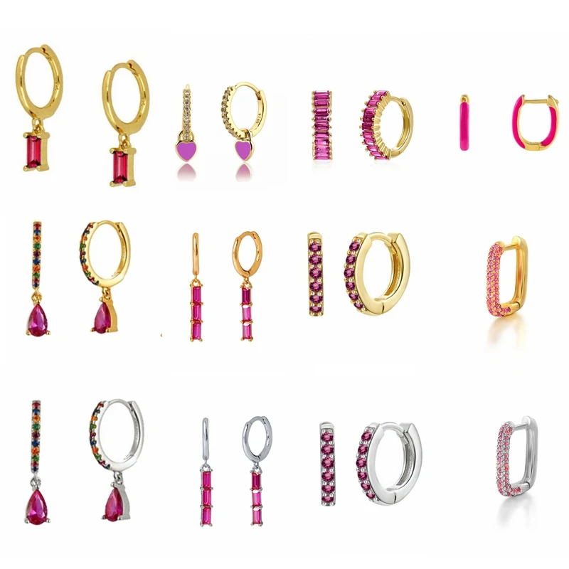 

VINY Silver 925 Jewelry Earrings For Women Enamel Dangle Earring Gold/Silver Jewelry 2021 Trend Pendientes Mujer Gift СеѬги