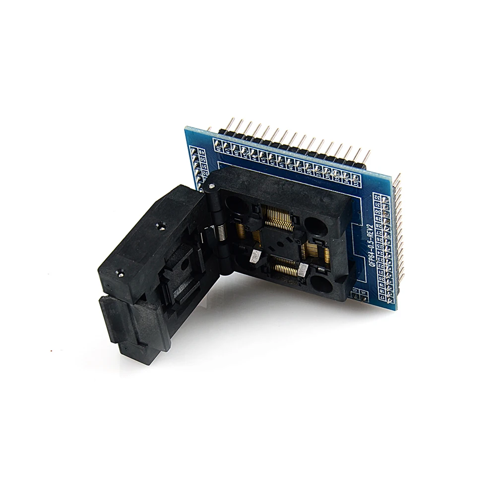 Новый QFP64 TQFP64 LQFP64 гнездо адаптера IC тестовое горения 0 5 м программист STM32 разъем