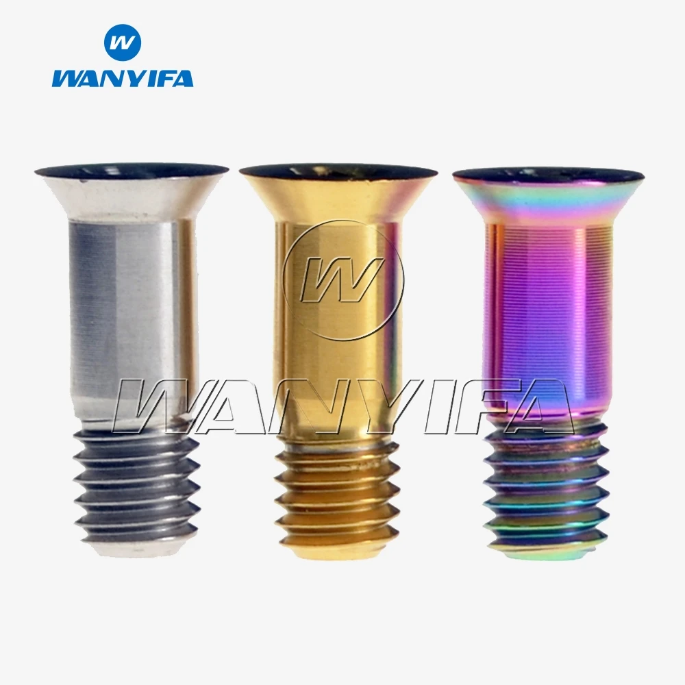 

Wanyifa Titanium Bicycle Rear Derailleur Jockey Wheel Bolt M5x14.5 Bolt MTB Bike Guide Roller Bolt Screw 2pcs/lot