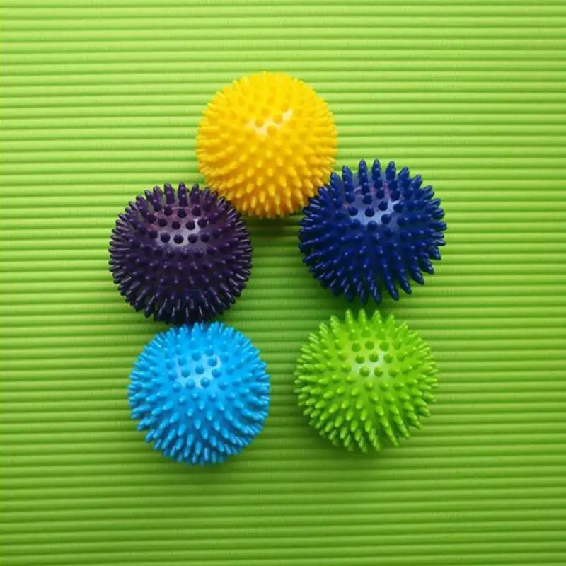 

9CM Massage Ball Hand Foot Body Pain Stress Relief Trigger Point Fascia Hedgehog Fitness Balls Plantar Fasciitis Reliever Hot
