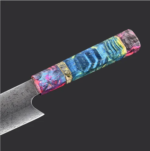 2019 новый дизайн ножи накири шеф-повара 67 слоев японский нож из дамасской стали