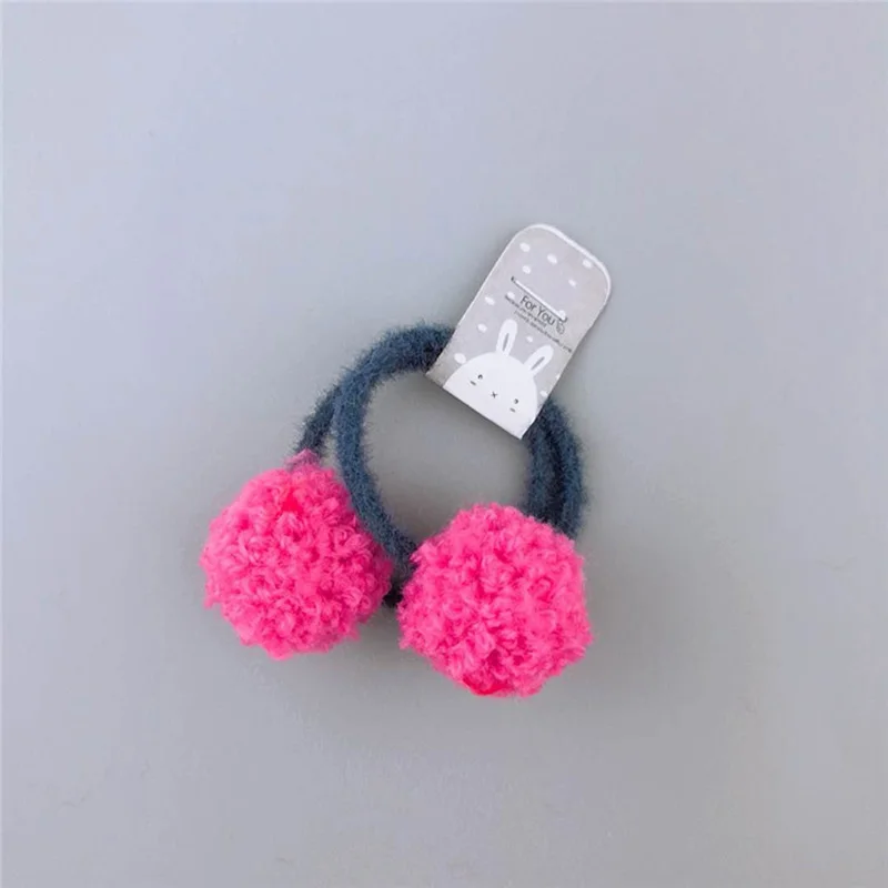 Эластичные резинки для волос карамельного цвета в Корейском стиле 2 шт. милые