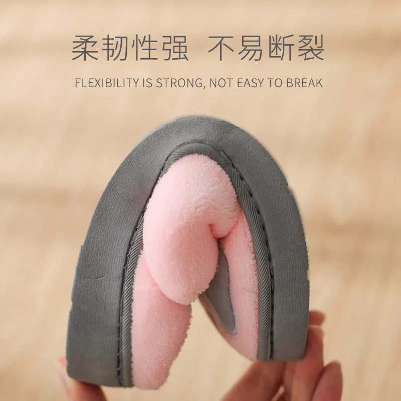 Женские тапочки домашние зимние на толстой плоской подошве с нескользящей