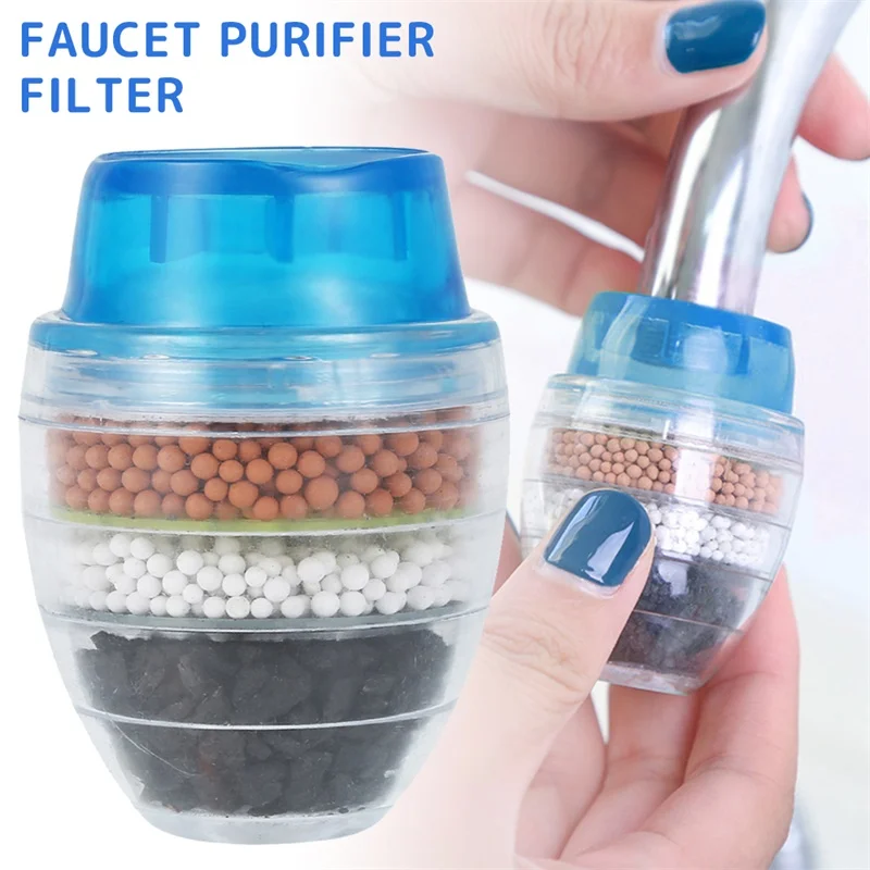 

Water Filter Clean Household Kitchen Home Faucet Tap Filter Purifier Filtration Cartridge 21-23mm Activated Carbon
