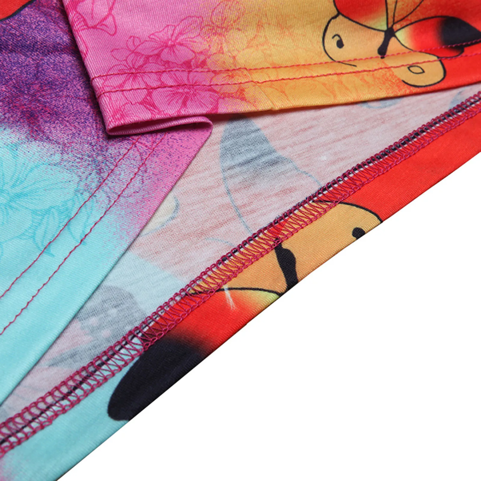 

Fashion Butterfly Print Tie-Dye Short Sleeve Dress For Women Casual Ladies Round Neck Loose Summer Dresses 2021 New Sundress