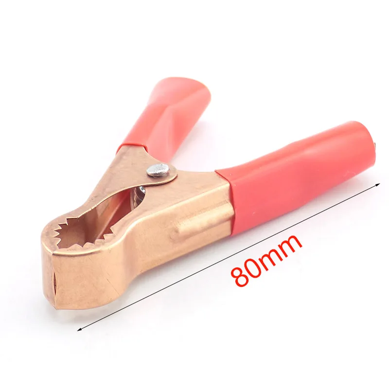 

50A 80mm DIY Connector Electric Alligator Clips Car Battery Clamps For Car Test Probe Crocodile Clip Electrical Testing Tools