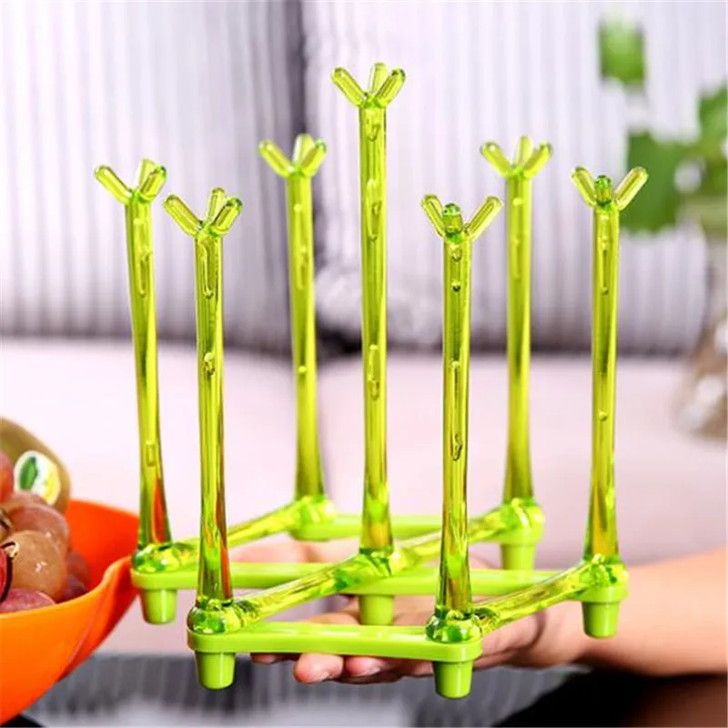 Новая пластиковая сушилка для кухонных чашек стеклянная бутылка слива модный