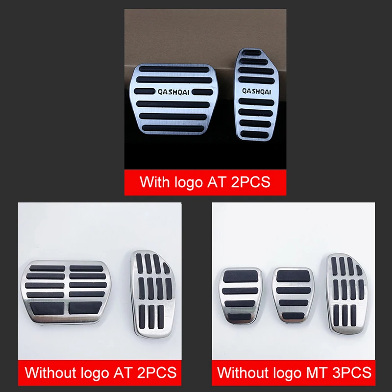 Алюминиевая накладка на педали автомобиля для топлива, акселератора и тормоза для Nissan Qashqai j11 2014 2015 2016 2017 2018 2019 2020.