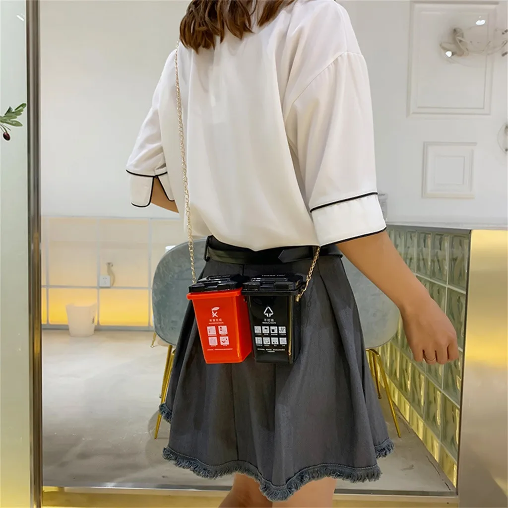 Женские мини-сумки через плечо для помады Женская милая сумка сортировки мусора