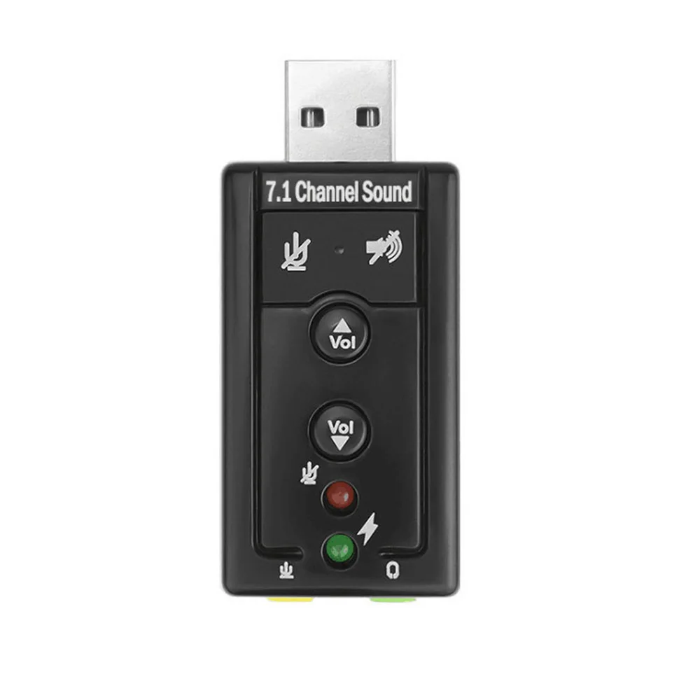 7 1 внешний usb звуковой Интерфейс USB Jack 3 5 мм разъем для наушников аудио адаптер