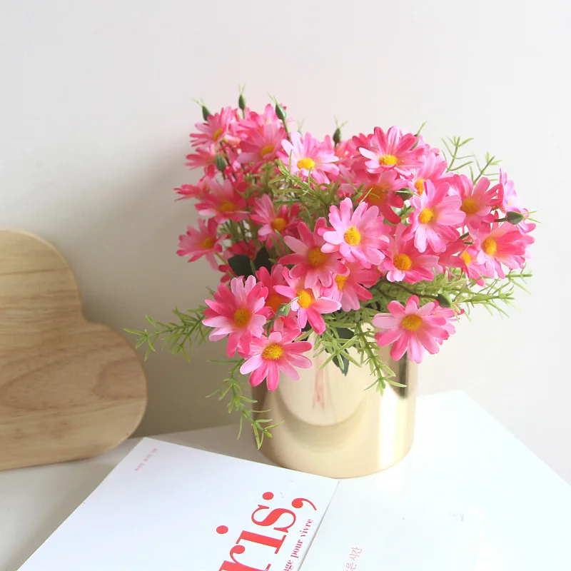 Искусственные цветы Маргаритка из шелка искусственный предложены файлы Гербер