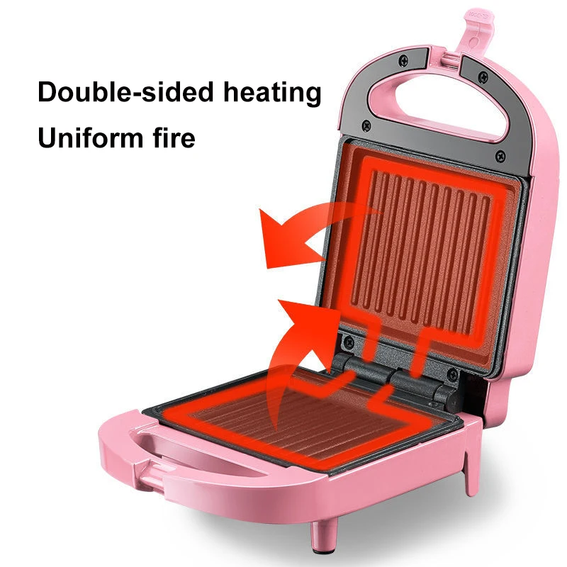 

Sandwich Maker Breakfast Toaster Machine Home Light Food Waffle Maker Multi-Function Heating Toast Pressure Toaster