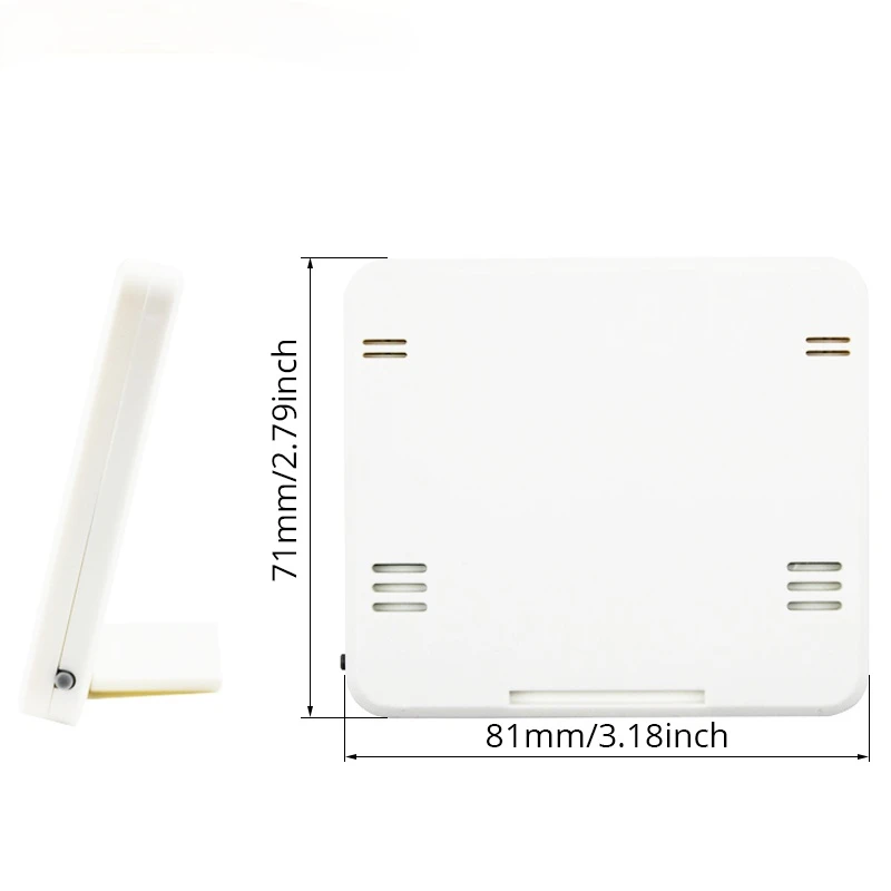 

Multifunction Thermometer Hygrometer Automatic Electronic Temperature Humidity Monitor Clock 3.2inch Large LCD Screen