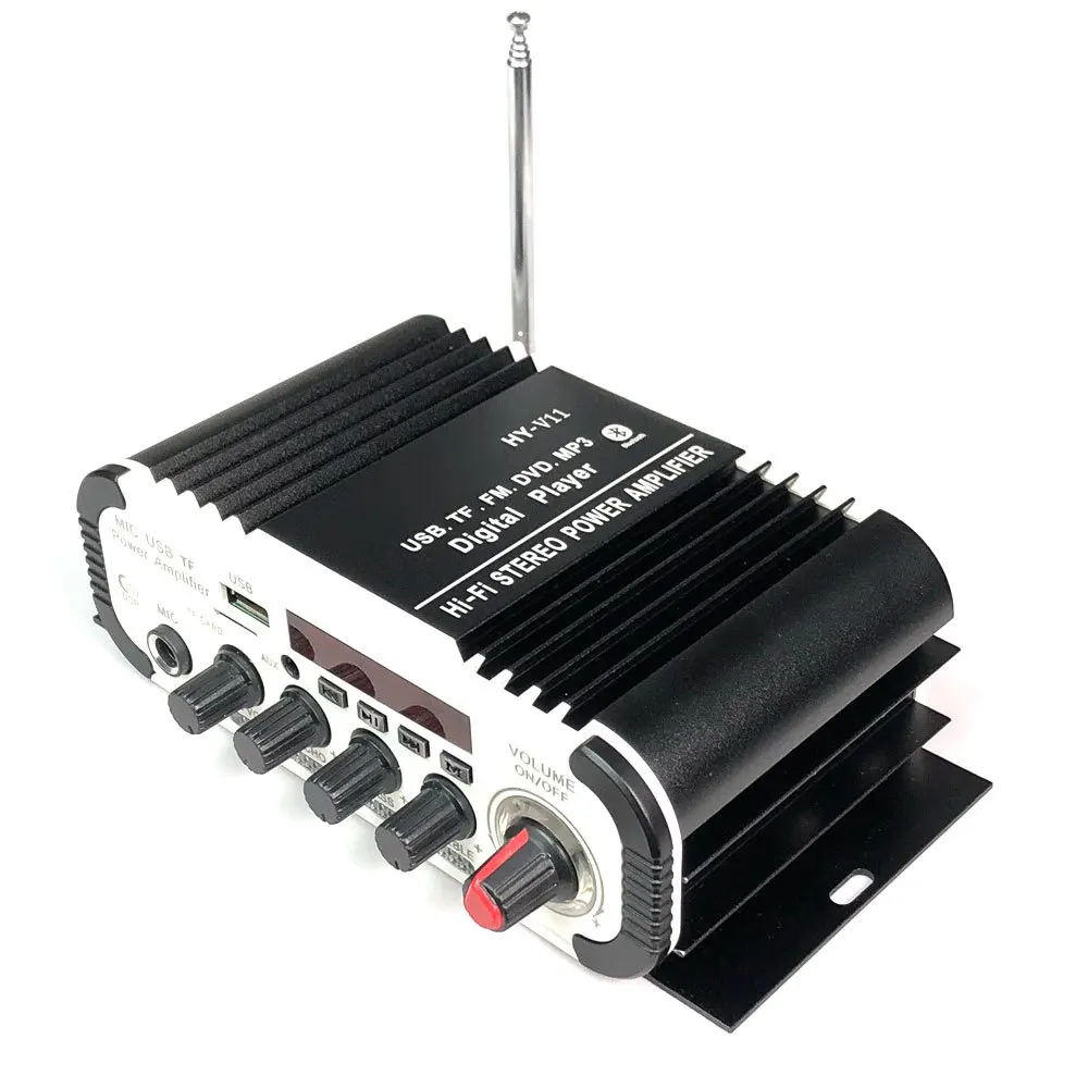 Автомобильный цифровой аудиоплеер 2CH x 20W Bluetooth усилитель мощности Hi-Fi стерео
