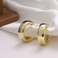 2021 trend fashion earrings gold silver color circle round hoop earrings for women wedding party jewelry accessories hoops