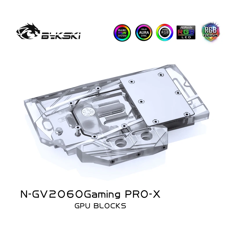 Bykski N GV2060GamingPRO X полное покрытие графическая карта блок водяного охлаждения для
