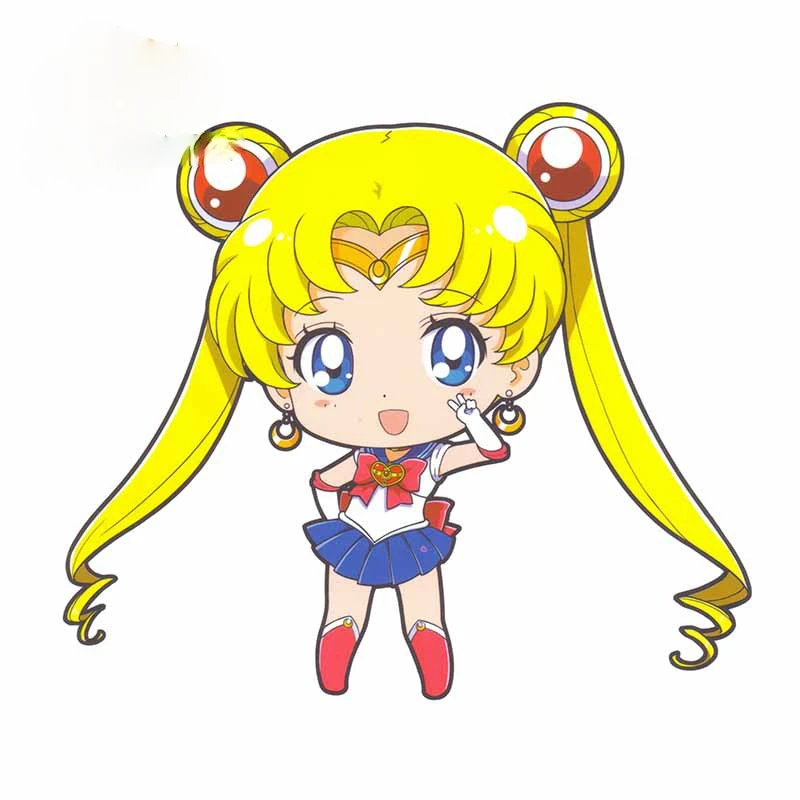 

13cm Cm for Sailor Moon Car Fine Stickers Waterproof Decal Bumper Waterproof Scratch-Proof Auto Laptop Trunk Decoration
