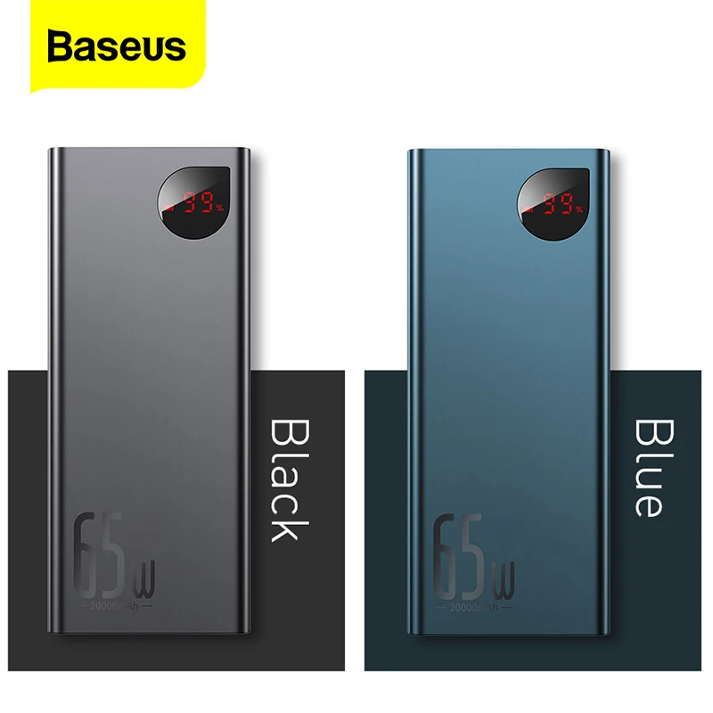 Baseus 65W Power Bank 20000mAh Portable Powerbank Quick Charge QC 4.0 3.0 Fast Charging Charger Poverbank For iPhone 12 Xiaomi images - 6